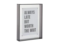- Photo frame Gayo Medium acrylic dark grey^Present time Clearance