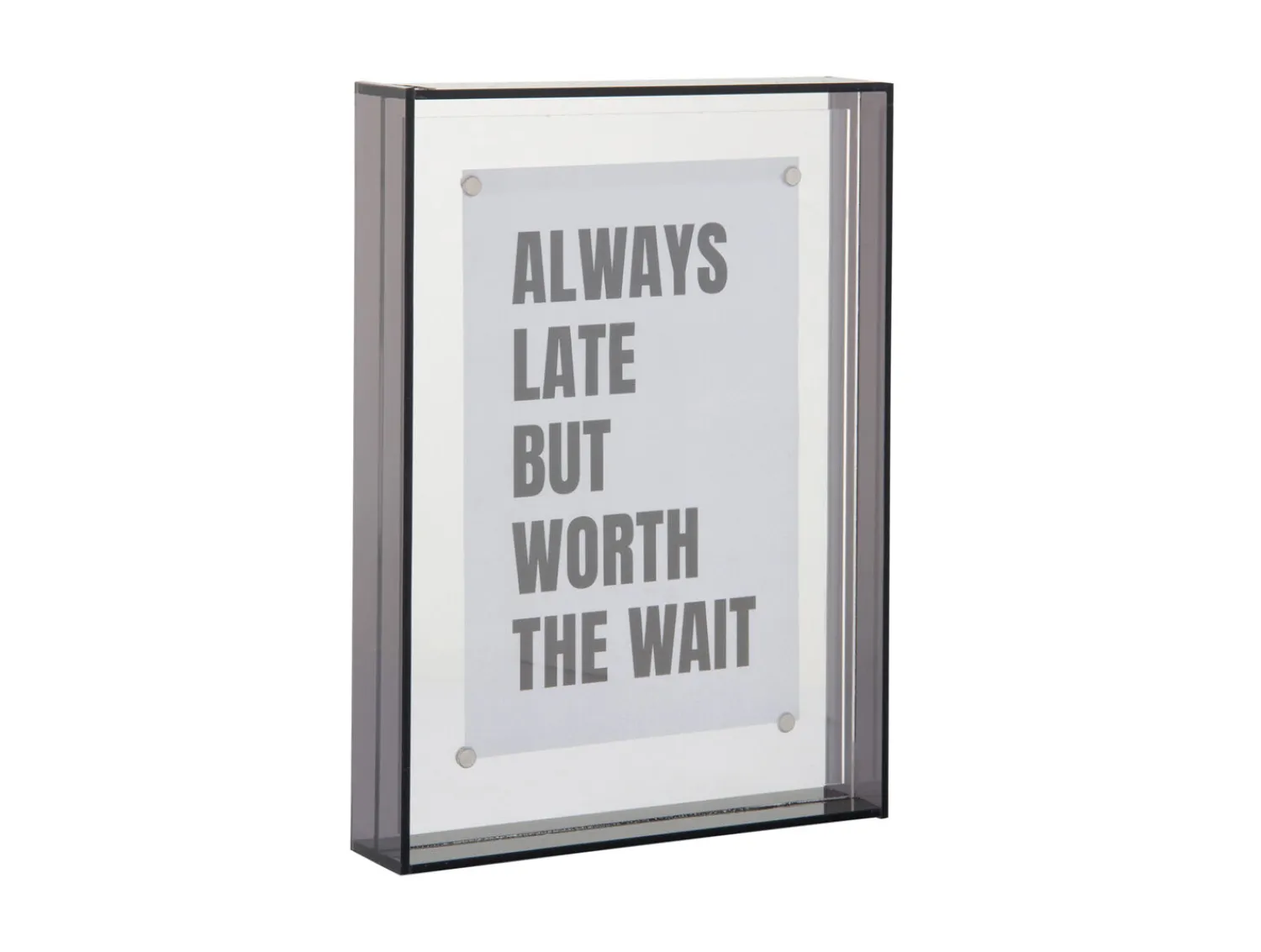 - Photo frame Gayo Medium acrylic dark grey^Present time Clearance