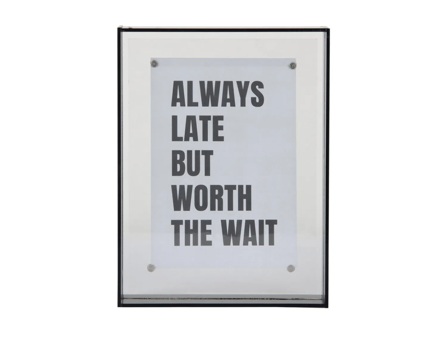 - Photo frame Gayo Medium acrylic dark grey^Present time Clearance