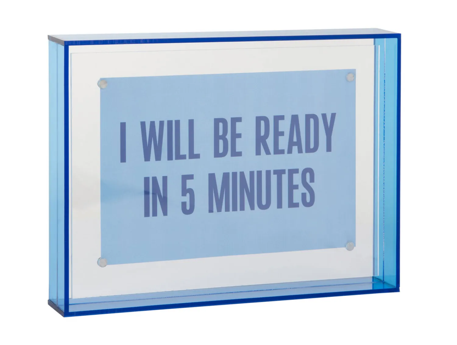 - Photo frame Gayo Medium acrylic dark blue*Present time Outlet