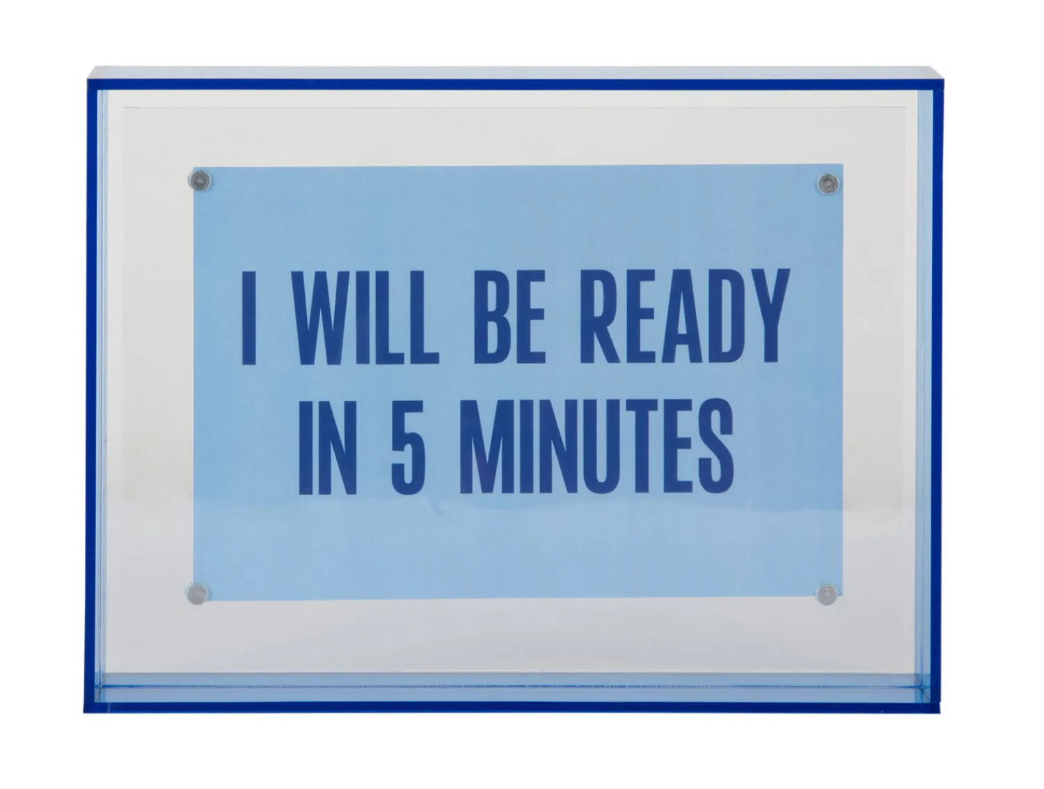 - Photo frame Gayo Medium acrylic dark blue*Present time Outlet