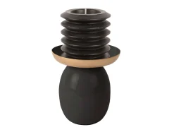 - Pillar candle holder Mila small iron enamel black*Present time Sale
