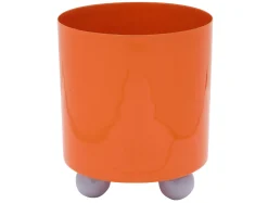 - Plant pot Double Funky medium bright orange w. soft purple*Present time New