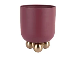 - Plant pot Estilo small dark mauve*Present time Discount