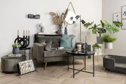 - Plant pot set Essence round iron warm grey^Present time Hot