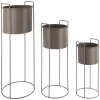 - Plant pot set Essence round iron moss green^Present time Clearance