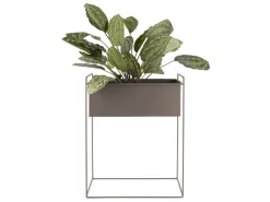 - Plant pot set Essence straight iron moss green*Present time Outlet