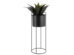 - Plant pot set Essence round iron black^Present time New