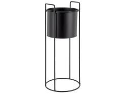 - Plant pot set Essence round iron black^Present time New