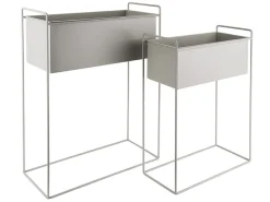 - Plant pot set Essence straight iron warm grey*Present time Discount