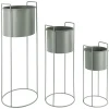 - Plant pot set Essence round iron jungle green^Present time Hot