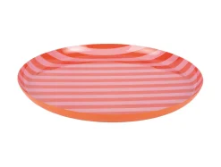 - Plate Animado large bright orange w. soft pink^Present time Clearance
