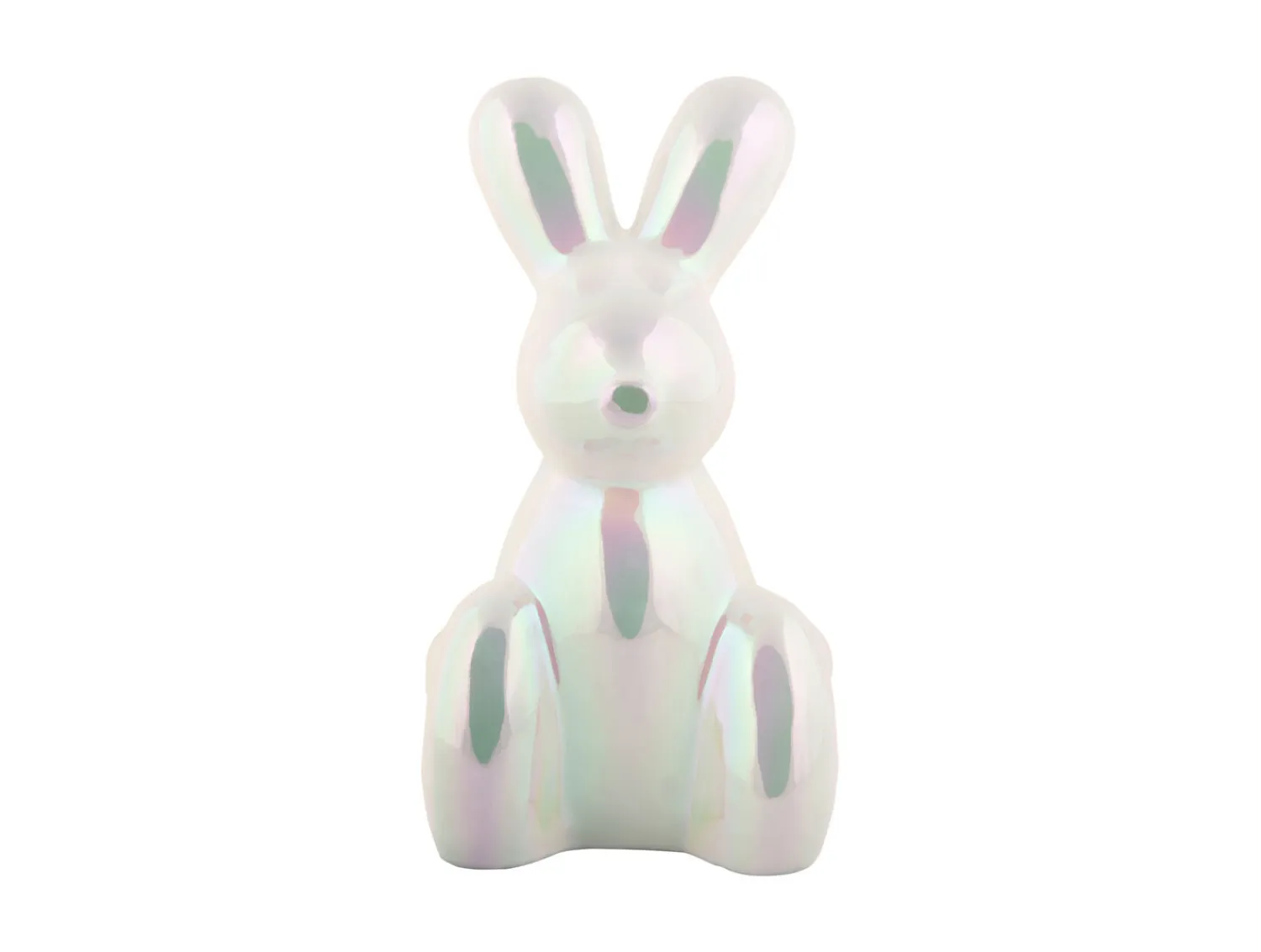 - Statue Balloon Bunny large ceramic white plated^Present time Sale