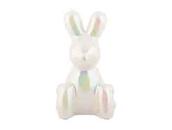 - Statue Balloon Bunny ceramic white plated^Present time Outlet
