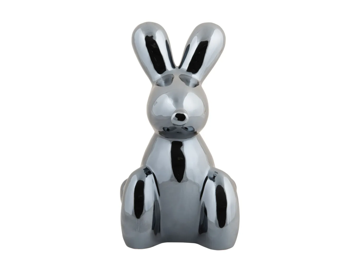- Statue Balloon Bunny large ceramic black plated^Present time Clearance