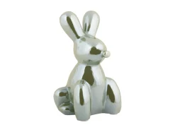 - Statue Balloon Bunny large ceramic jungle green plated^Present time Hot