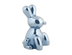 - Statue Balloon Bunny ceramic dark blue plated^Present time Outlet