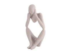 - Statue Dreaming polyresin light grey*Present time Sale