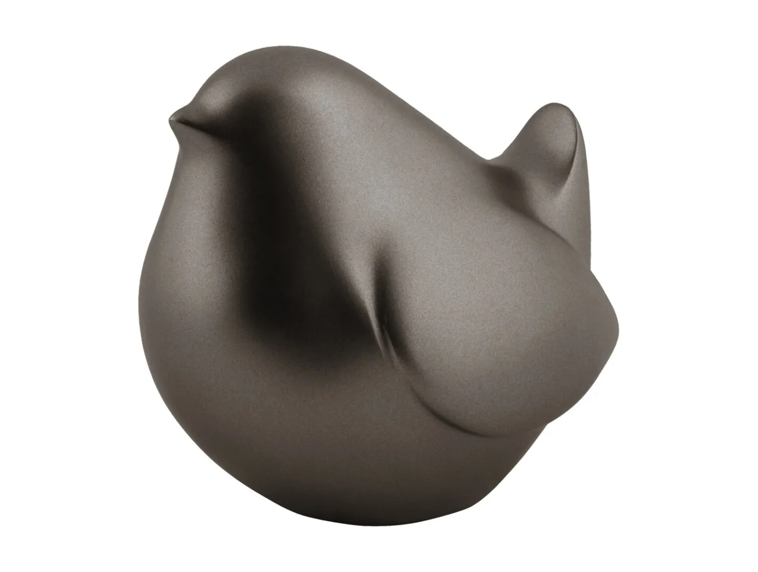 - Statue Fat bird metallic dark grey^Present time