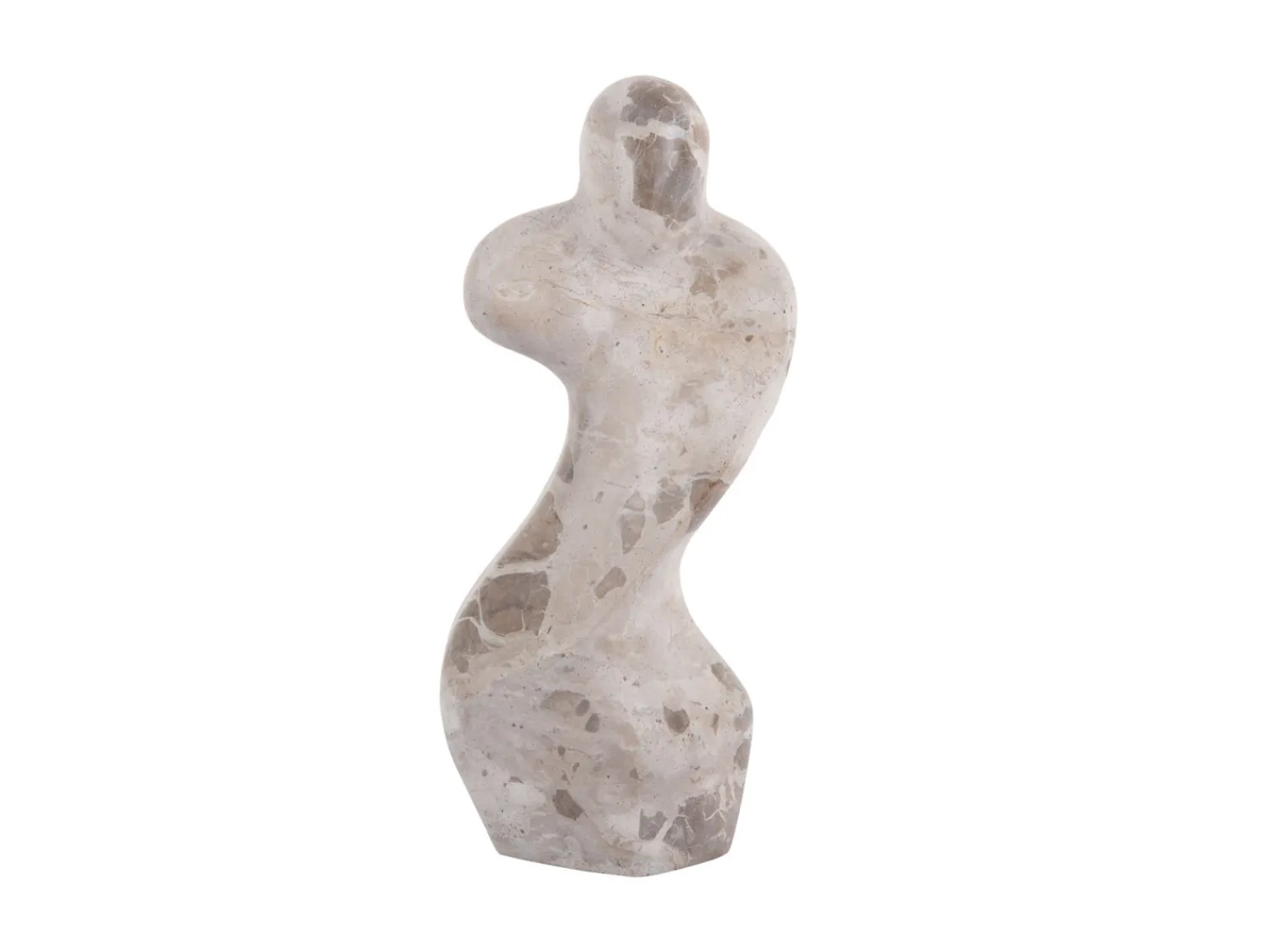 - Statue Female abstract marble brown^Present time Sale