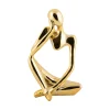 - Statue Imagine polyresin gold plated^Present time Discount