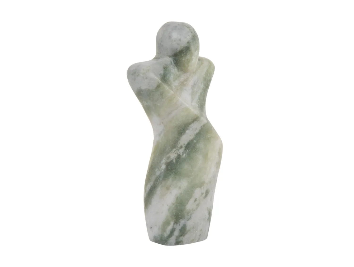 - Statue Male abstract marble himalayan green^Present time Sale