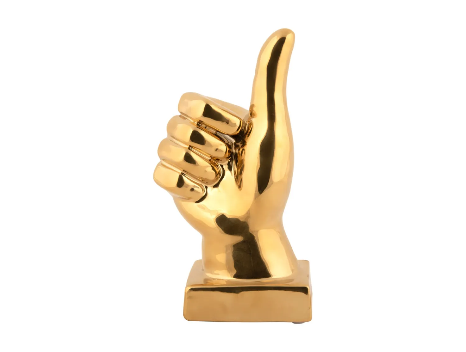 - Statue Okay ceramic gold plated^Present time