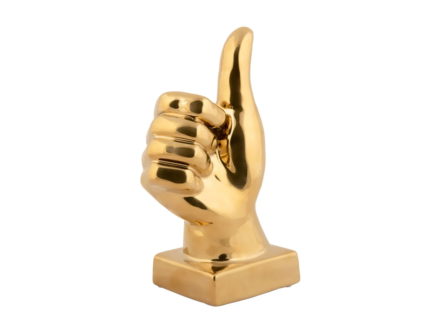 - Statue Okay ceramic gold plated^Present time