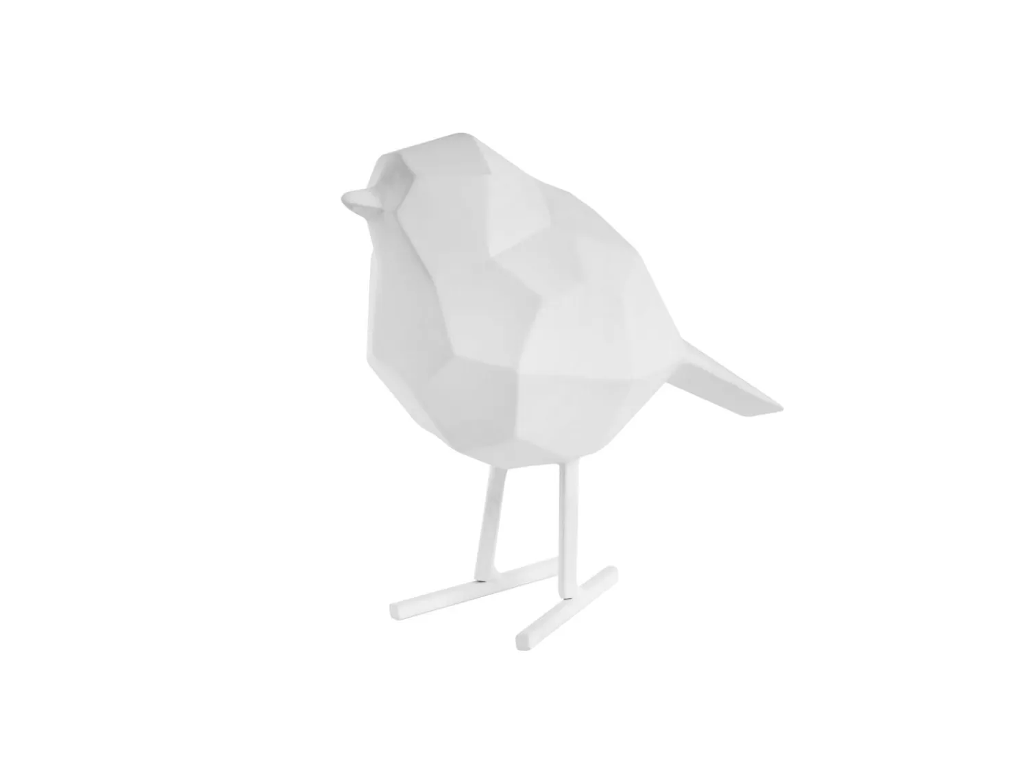 - Statue Origami bird small polyresin matt white*Present time Online