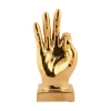 - Statue Perfecto ceramic gold plated^Present time Hot