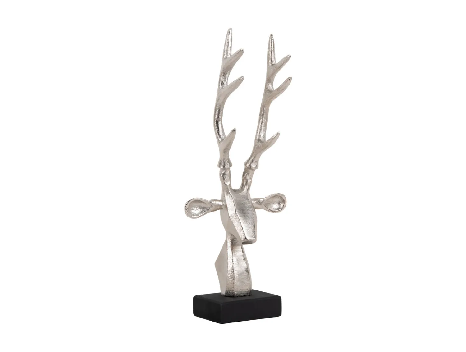 - Statue Reindeer Head brushed silver*Present time