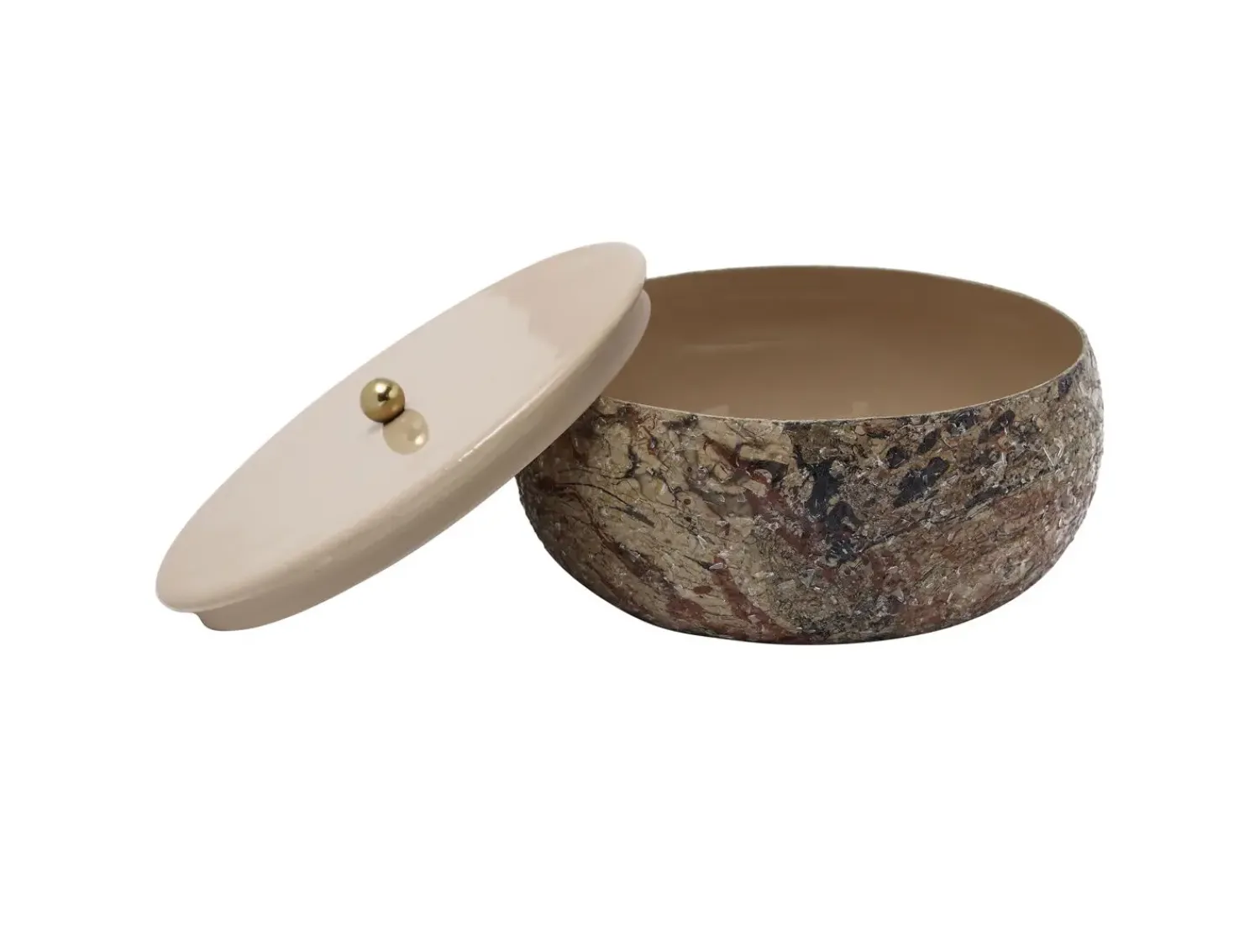 - Storage box Mosaic Marble brown*Present time Hot