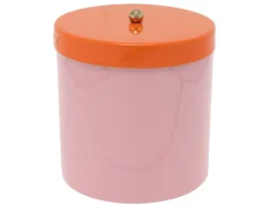 - Storage jar Double Funky retro soft pink w. bright orange^Present time New