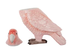 - Storage jar Bird soft pink*Present time Clearance