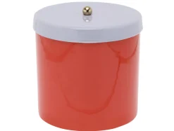 - Storage jar Double Funky retro bright red w. soft purple*Present time Best