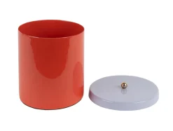 - Storage jar Double Funky retro bright red w. soft purple*Present time Best