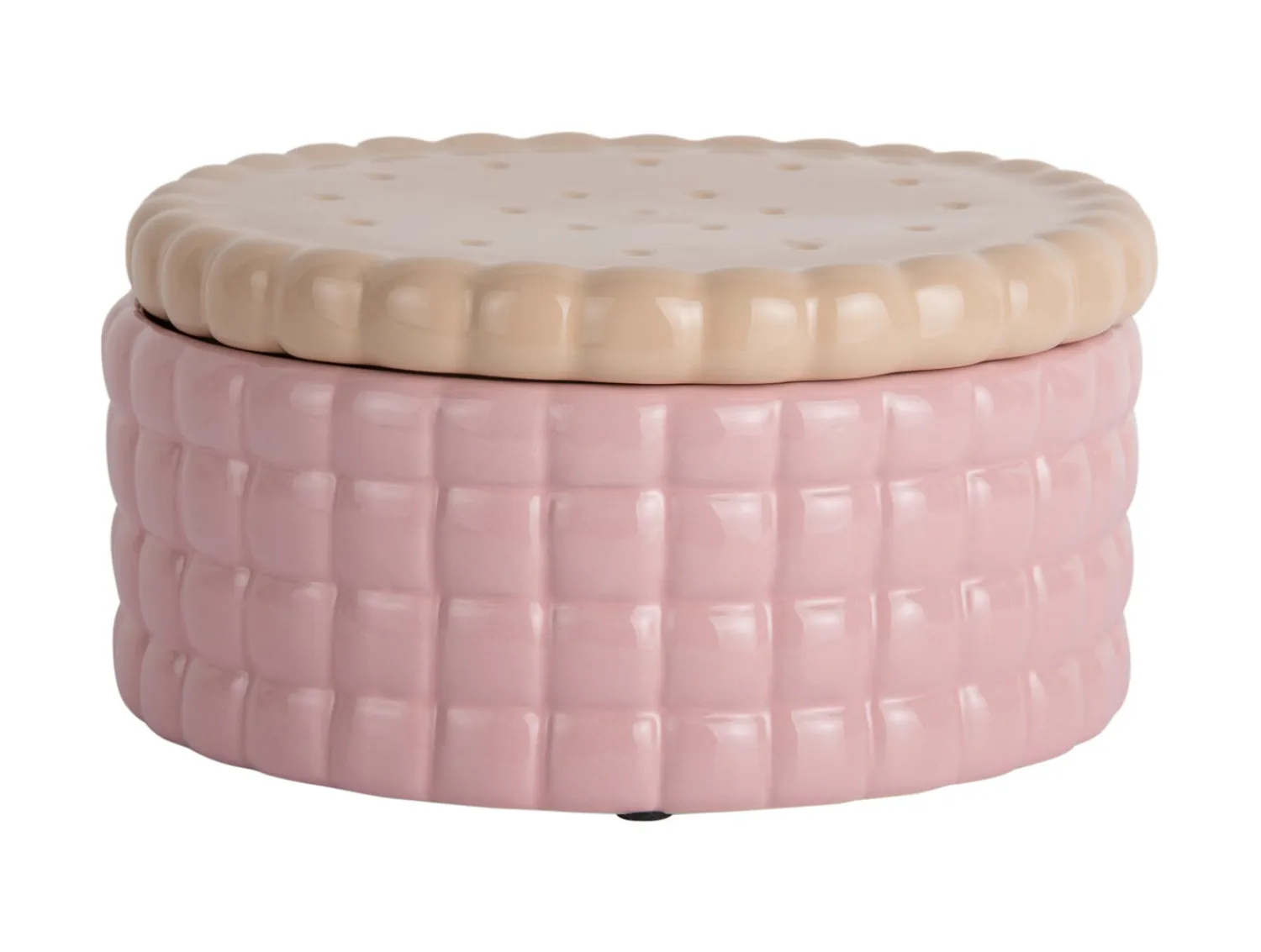 - Storage jar Biscuit Box large soft pink*Present time Outlet