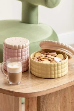 - Storage jar Biscuit Box large soft yellow^Present time Best