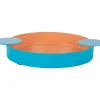 - Tray Double Funky medium peach orange w. aqua blue*Present time Sale