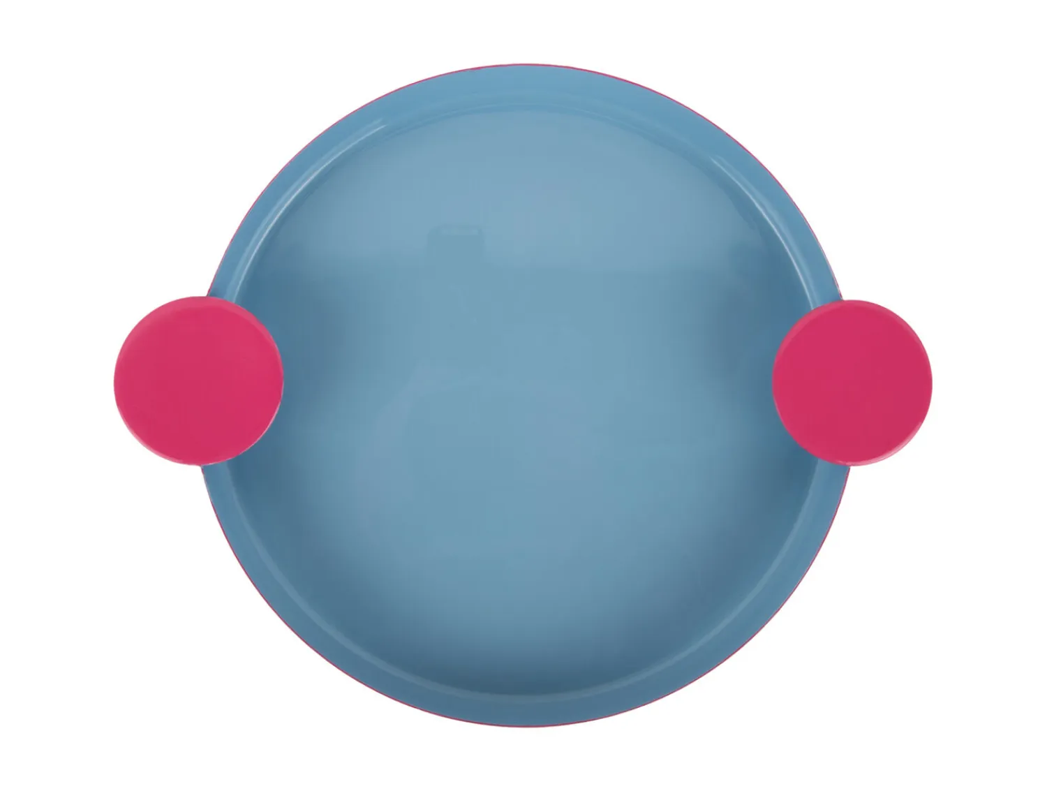 - Tray Double Funky large soft blue w. bright pink*Present time Clearance