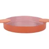 - Tray Double Funky large soft pink w. bright orange*Present time Outlet