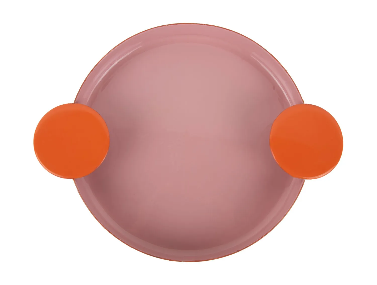 - Tray Double Funky large soft pink w. bright orange*Present time Outlet