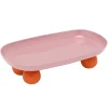 - Tray Double Funky oval soft pink w. bright orange^Present time Outlet