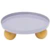 - Tray Double Funky round soft purple w. bright yellow^Present time Discount