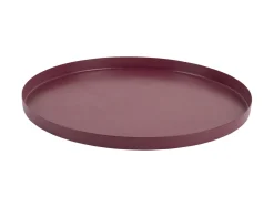 - Tray Servir round extra small dark mauve^Present time Sale