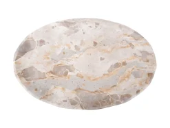 - Tray Waved oval medium marble brown^Present time Hot