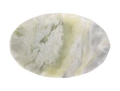 - Tray Waved oval small marble himalayan green*Present time Online
