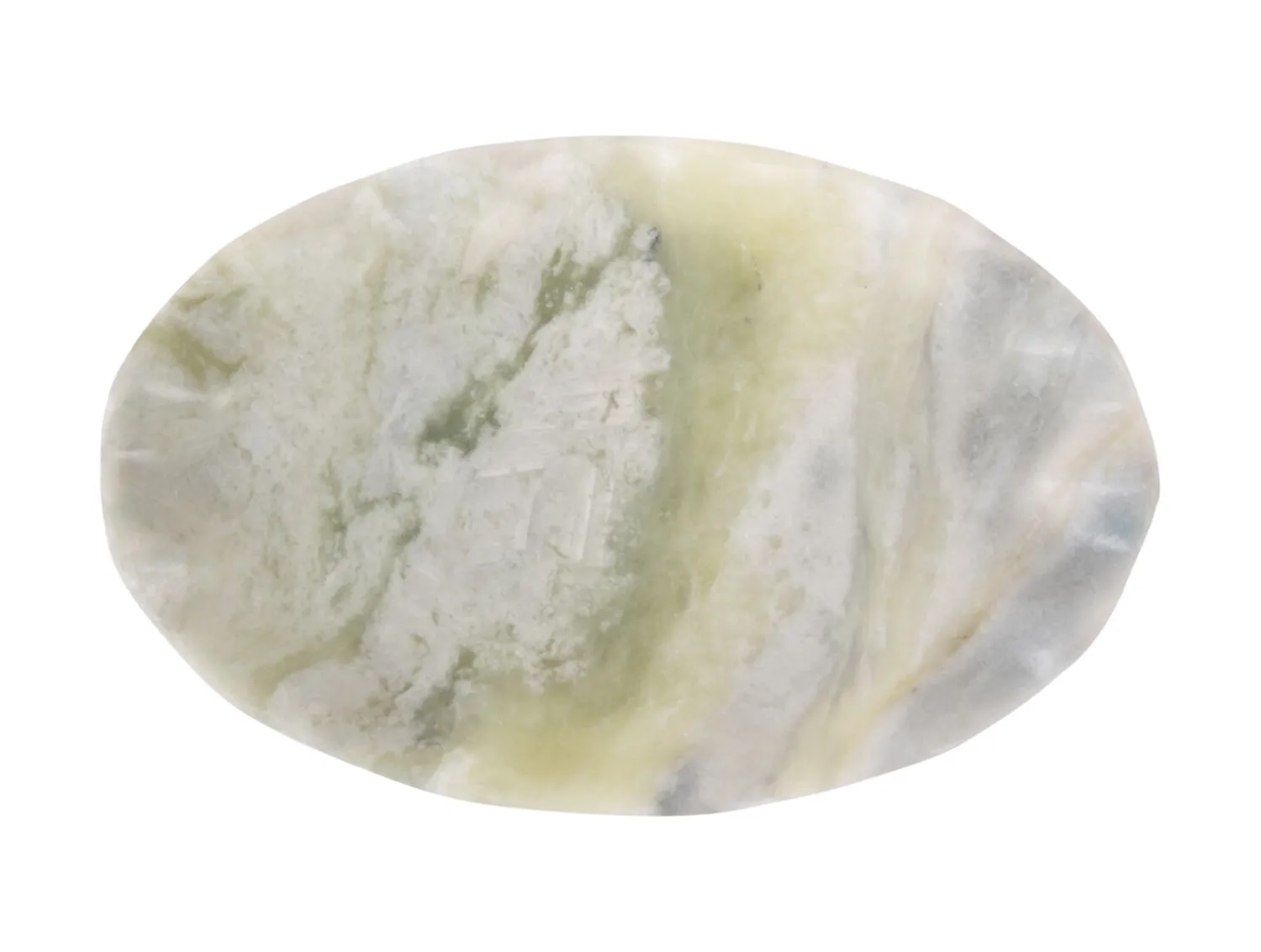 - Tray Waved oval small marble himalayan green*Present time Online