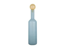 - Vase Alegre Botellin large soft blue w. soft yellow^Present time New