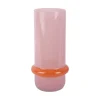 - Vase Animado Anillo large soft pink w. bright orange^Present time Online